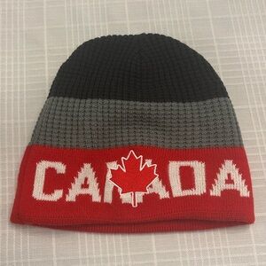 Canada beanie hat with embroidered Maple Leaff